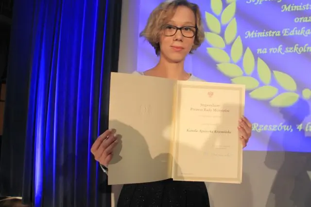 Kamila Krzemińska — stypendystka Prezesa Rady Ministrów, uczennica Policyjnego LO